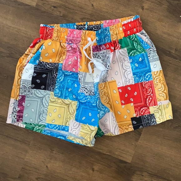 SHEIN | Shorts | Bandana Patchwork 